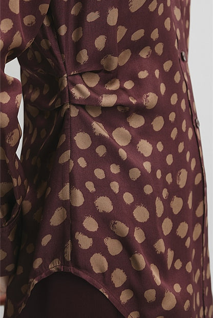 Print Tuck Shirt