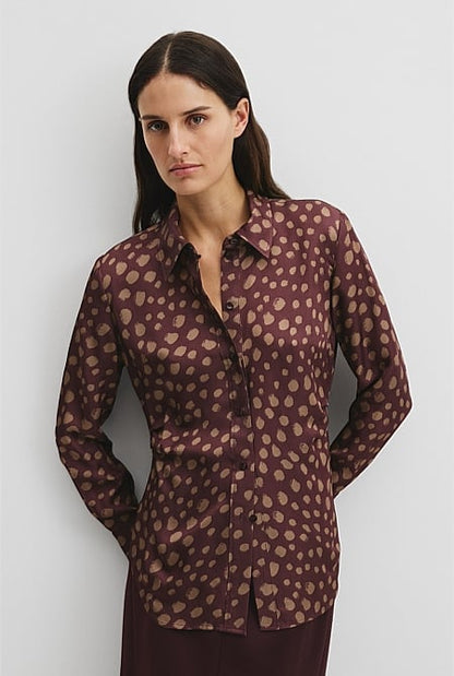 Print Tuck Shirt