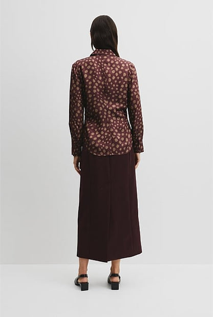 Print Tuck Shirt