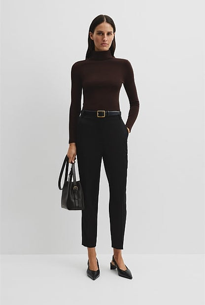 Wool Silk Roll Neck