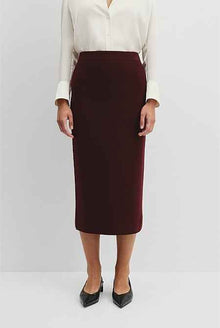 Compact Wool Knit Skirt
