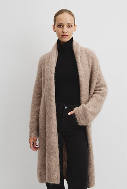 Fluffy Longline Cardigan