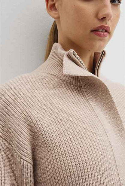 Australian Cotton Blend Belted Knit Jacket