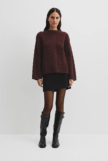 Longline Cable Knit