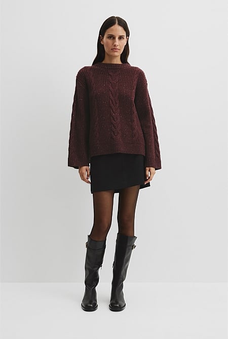 Longline Cable Knit