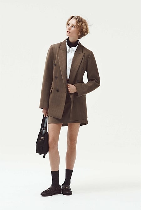 Pinstripe Skirt