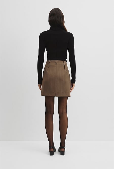 Pinstripe Skirt