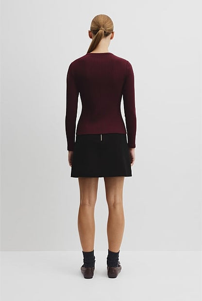 Long Sleeve Rib Top