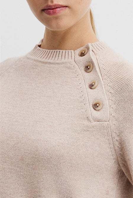 Button Neck Knit