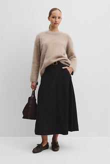 Long Sleeve Fluffy Crew Knit