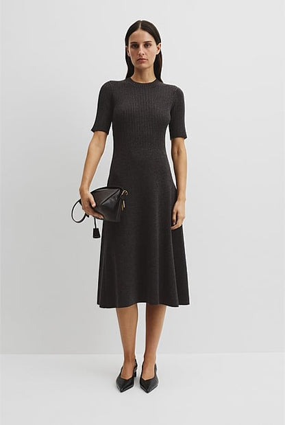 Compact Knit Midi Dress