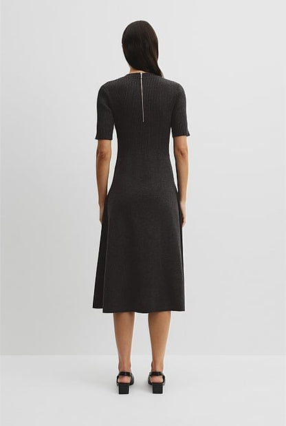 Compact Knit Midi Dress