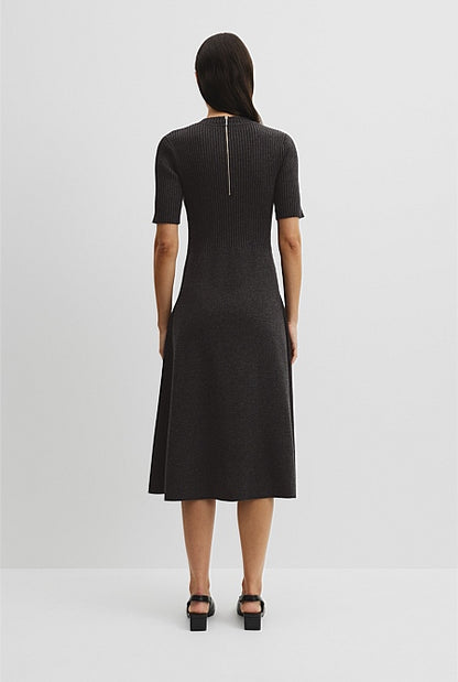 Compact Knit Midi Dress