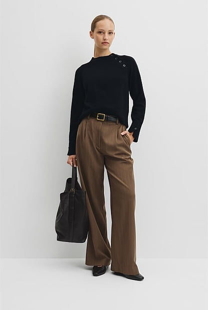 Button Neck Knit