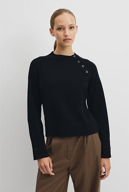 Button Neck Knit