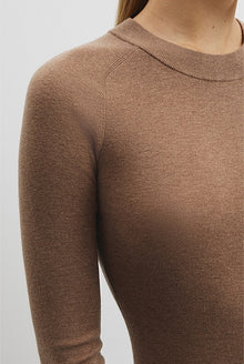 Merino Wool Silk Long Sleeve Knit