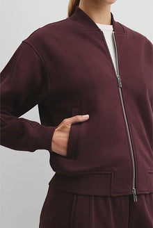 Australian Good Earth Cotton Zip Bomber Sweat
