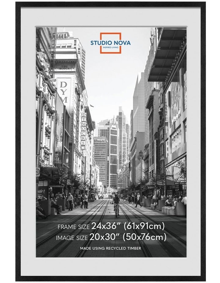 Premium Picture Poster Frame 24x36 to 20x30 in Black