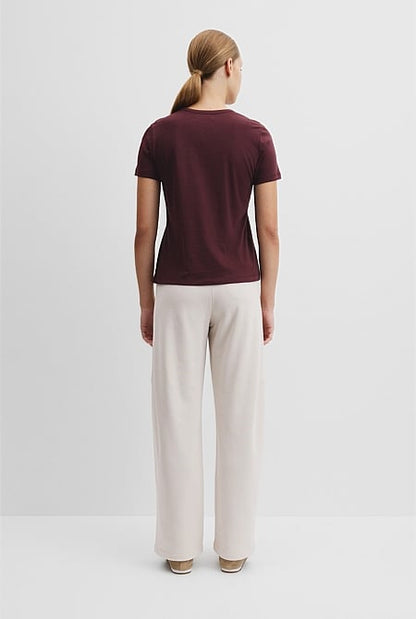 Australian Good Earth Cotton Slub Short Sleeve T-Shirt