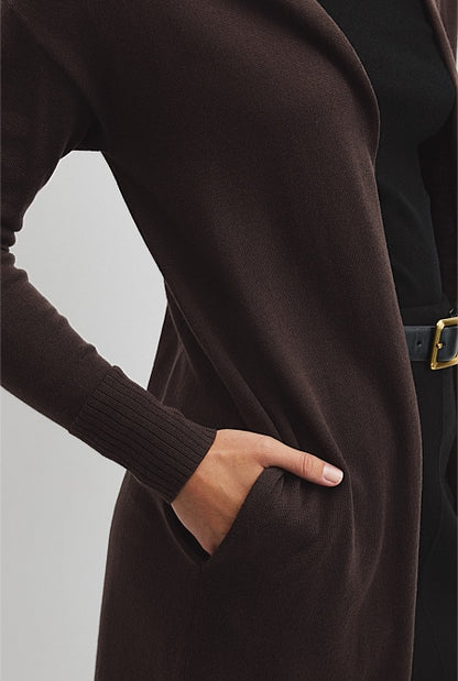 Lightweight Merino Longline Cardigan