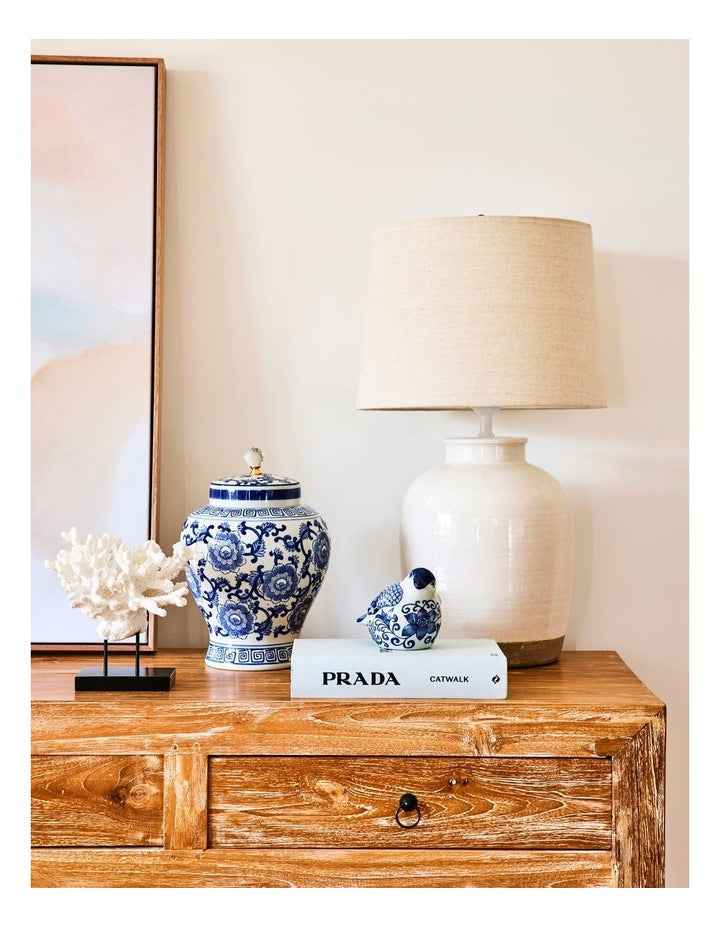 Sorento Ceramic Table Lamp in White