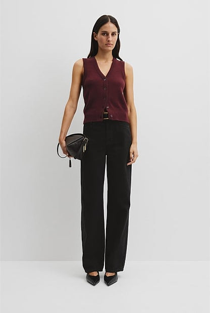 Cotton Cash Knit Vest