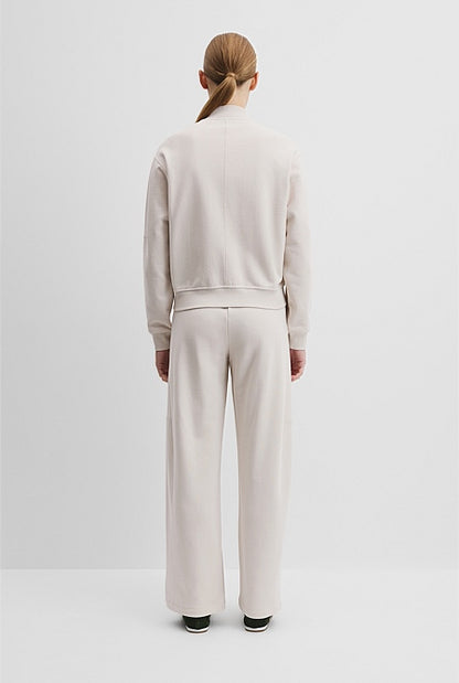 Australian Good Earth Cotton Zip Bomber Sweat