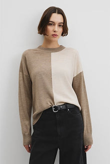 Colour Block Merino Knit