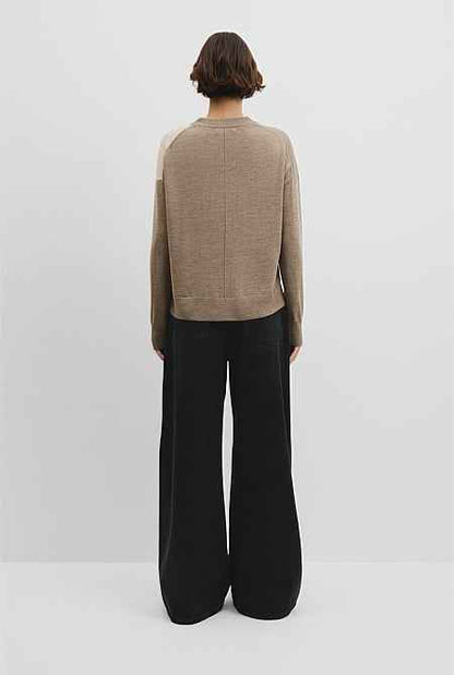 Colour Block Merino Knit