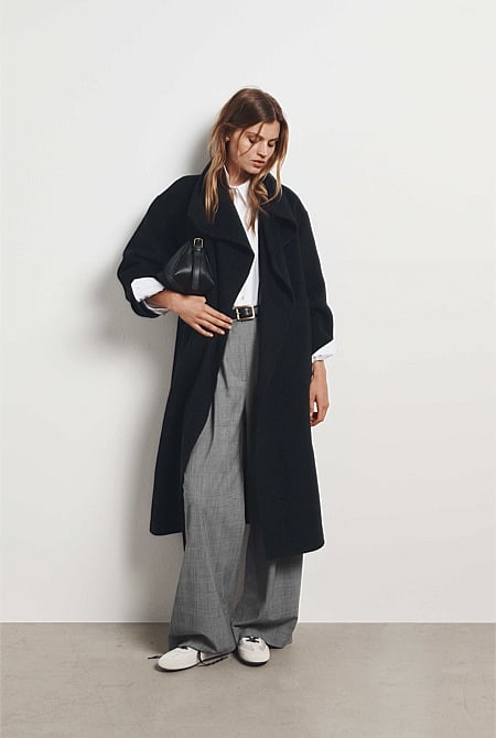 Oversized Wrap Coat
