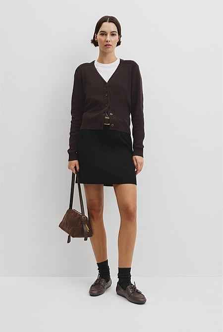 Organically Grown Cotton Linen Blend Knit Cardigan