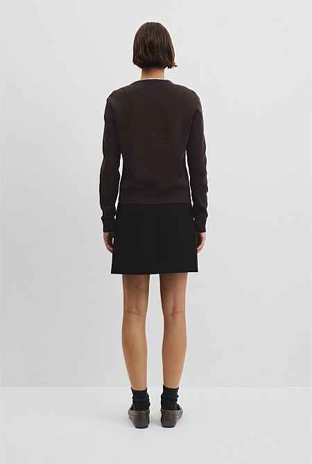 Organically Grown Cotton Linen Blend Knit Cardigan