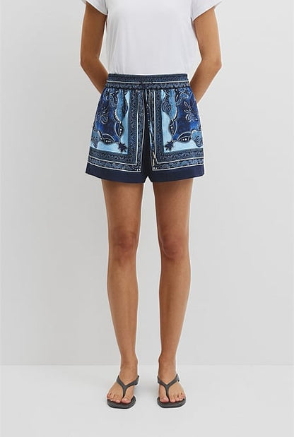 Scarf Print Short