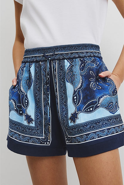 Scarf Print Short