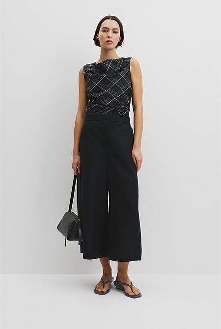 Organically Grown Linen Wide-Leg Pant