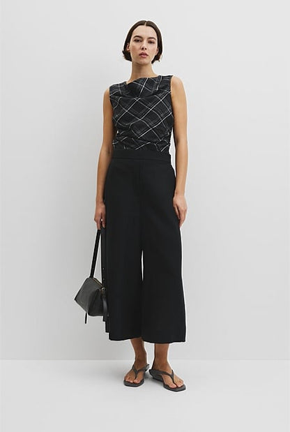 Organically Grown Linen Wide-Leg Pant