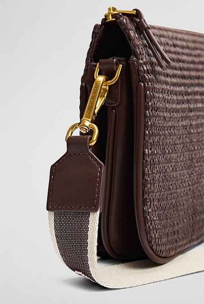 Woven Tri Crossbody Bag