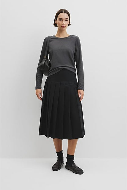 Australian Good Earth Cotton Textured Slub T-Shirt