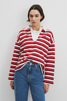 Australian Grown Cotton Stripe Texture Rugby Sweat