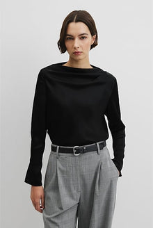 Draped Long Sleeve Shirt