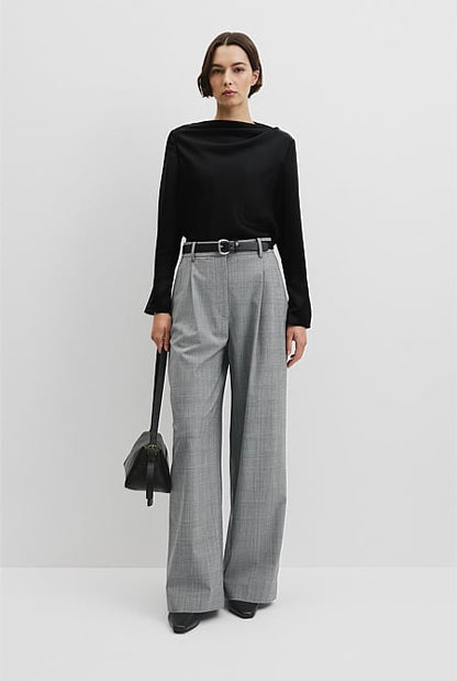 Draped Long Sleeve Shirt