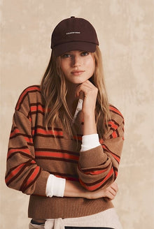 Australian Cotton Blend Stripe Knit Polo