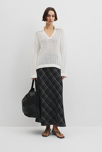 Australian Good Earth Cotton Long Sleeve Tape Knit