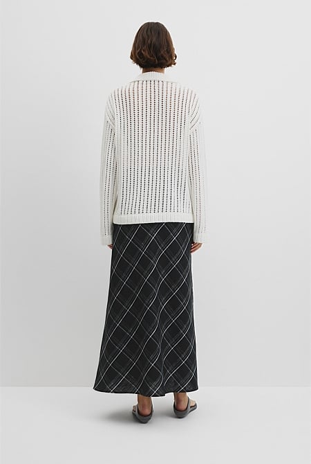 Australian Good Earth Cotton Long Sleeve Tape Knit