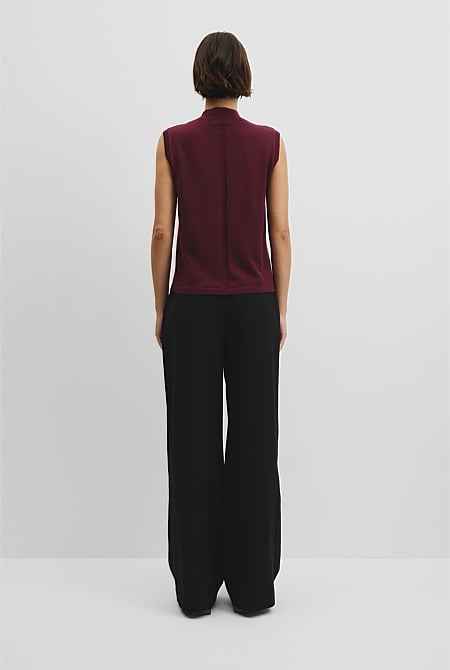 Merino Mock Neck Knit