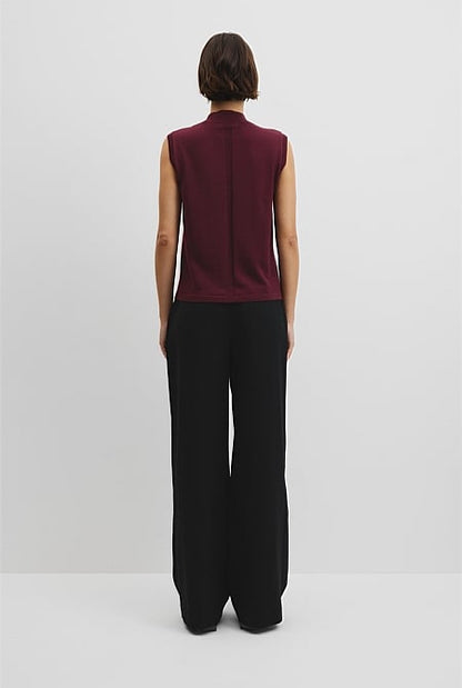 Merino Mock Neck Knit