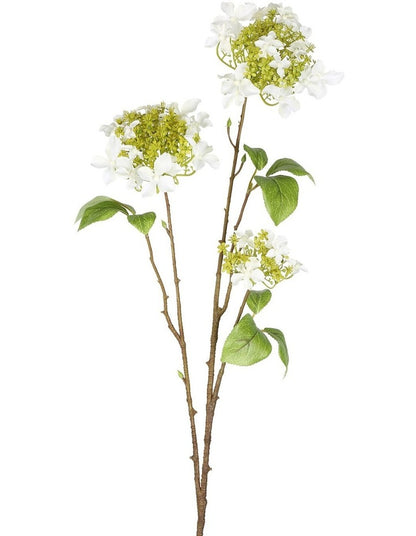 Hydrangea Spray Flowers 70cm in White