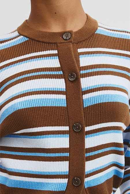 Stripe Knit Cardigan