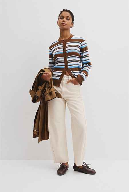 Stripe Knit Cardigan