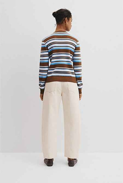 Stripe Knit Cardigan